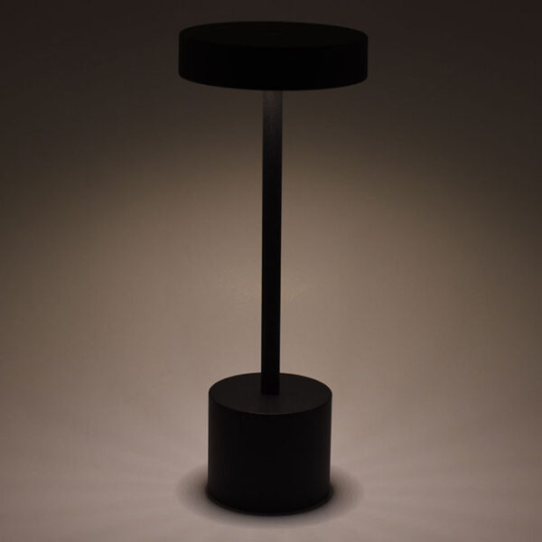 Candeeiro de mesa CANDY IP54 1x2W LED 230lm 3000K Alt.30xD.11,8cm Preto, com carregador e cabo USB - Image 2