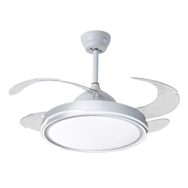 Ventoinha de tecto TORONTO branca, 4palas retráteis, 72W LED 3000|4000|6000K, APP, Alt.35xD.108/50cm