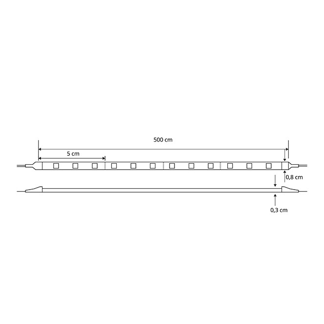 Fita LED DISCOVERY 24Vdc 9.6W/m 120LED/m 3000K 5m/rolo - Image 2