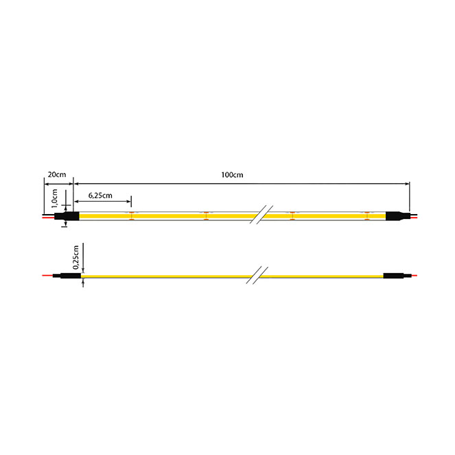 Fita LED COB 24Vdc 14W/m 512LED/m 3000K IP20 1m (múltiplos de 5m) - Image 2