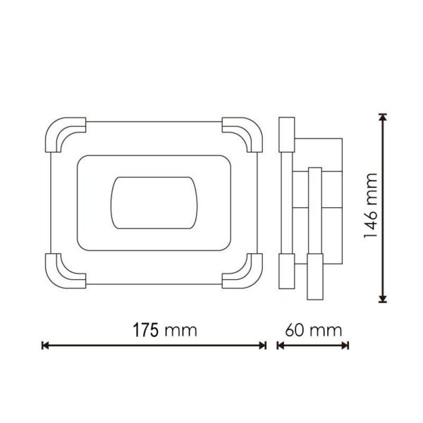 Projetor Solar LED portátil com bateria Power Bank 30W 6000K - Image 2