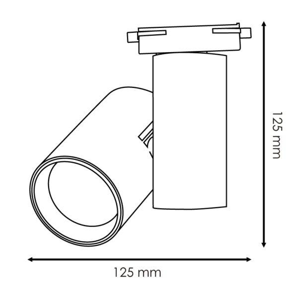 Foco LED Para Calha Branco Bernado 40W Monofásico - 3000K - Image 2