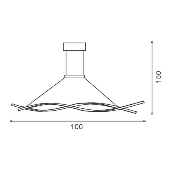 Candeeiro de Teto LED Knot 22W CCT - Image 2