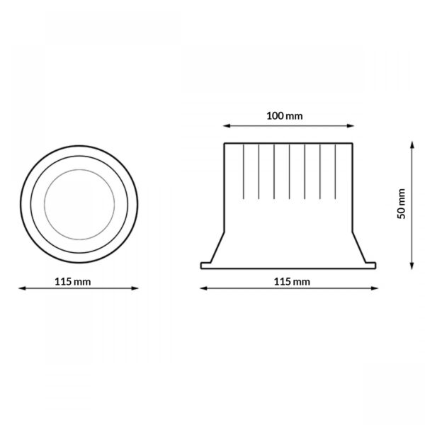 Downlight LED Black Luxtar 15W CCT - Image 2