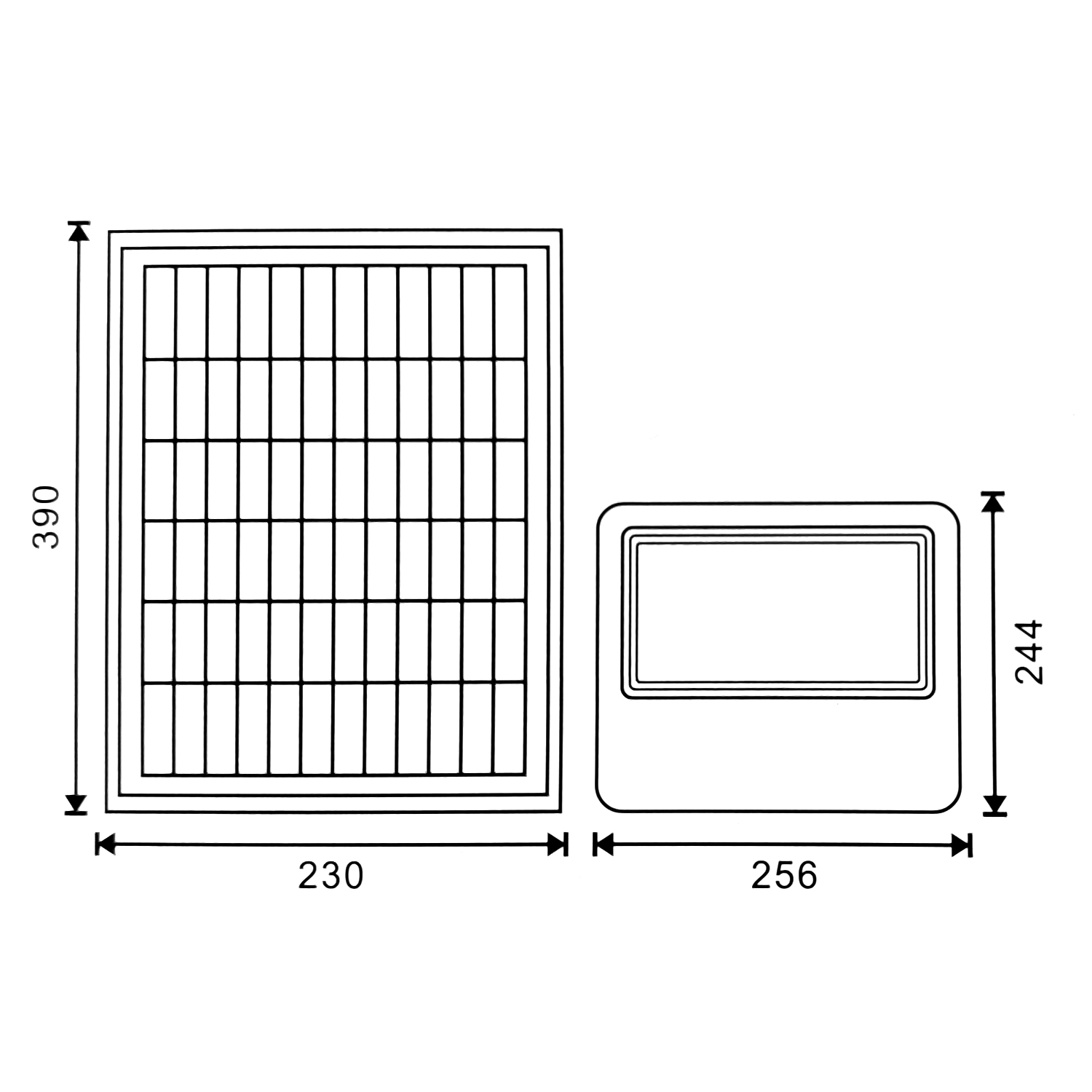 Projetor LED Solar Milan 150W 6000K - Image 2