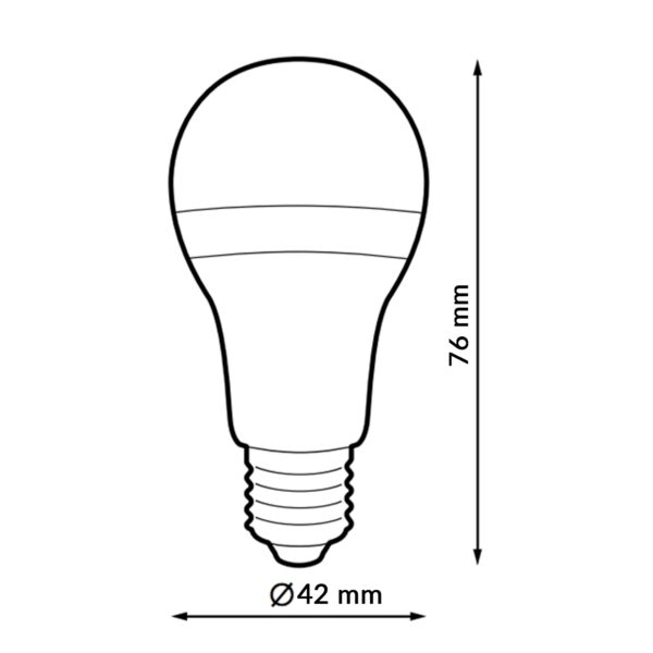 Lâmpada LED E27 G45 5W - Pack 6 4000K - Image 2