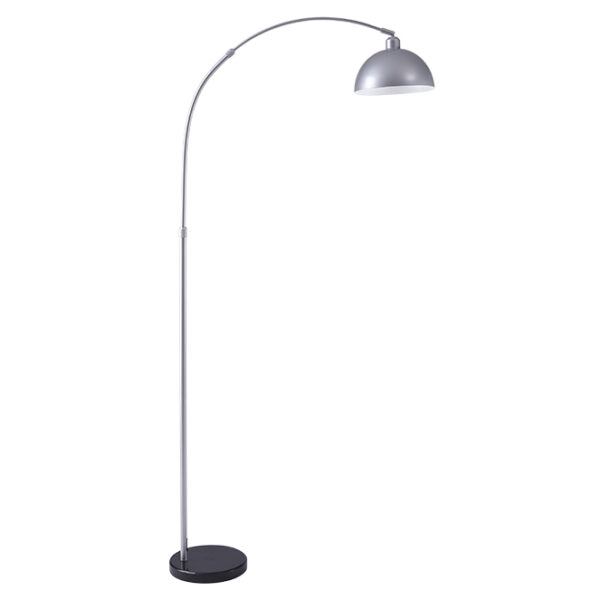 Candeeiro de pé AMALFI 1xE27 Alt.179xD.30cm prata