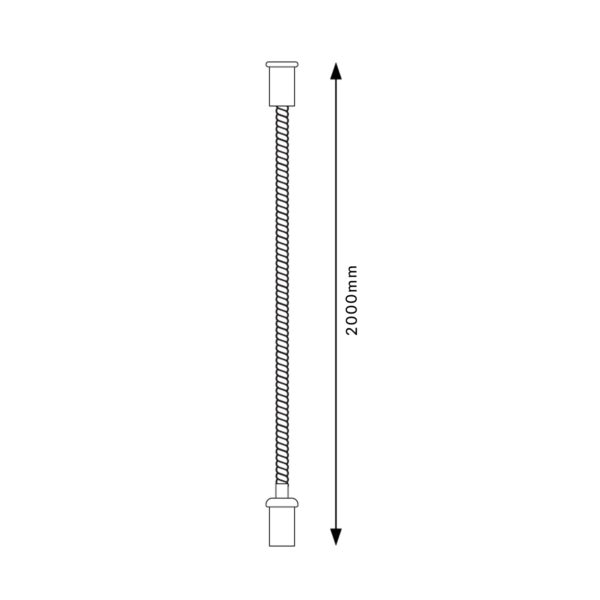 Cabides para trilho LED magnético 2 metros Serie 5mm  Branco - Image 2