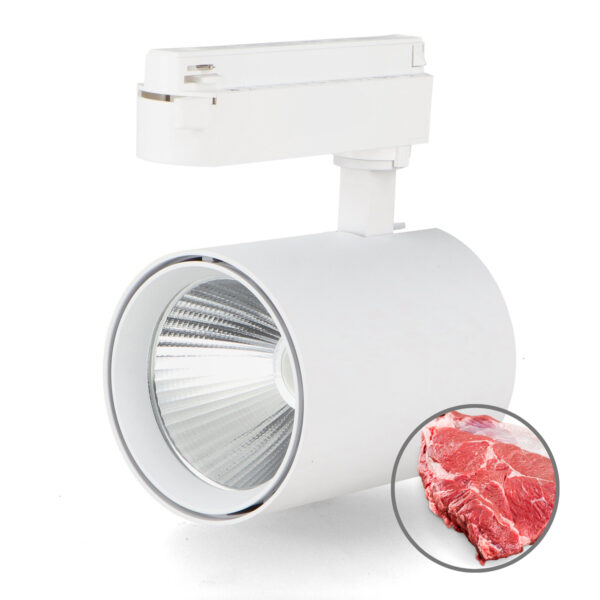 Foco LED para calha White Air 30W Monofásico No Flicker - Carne