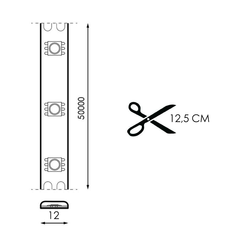 Fita LED 220V AC SMD2835 Bergamo 13W/m IP65 RGB - 25 metros - Image 2