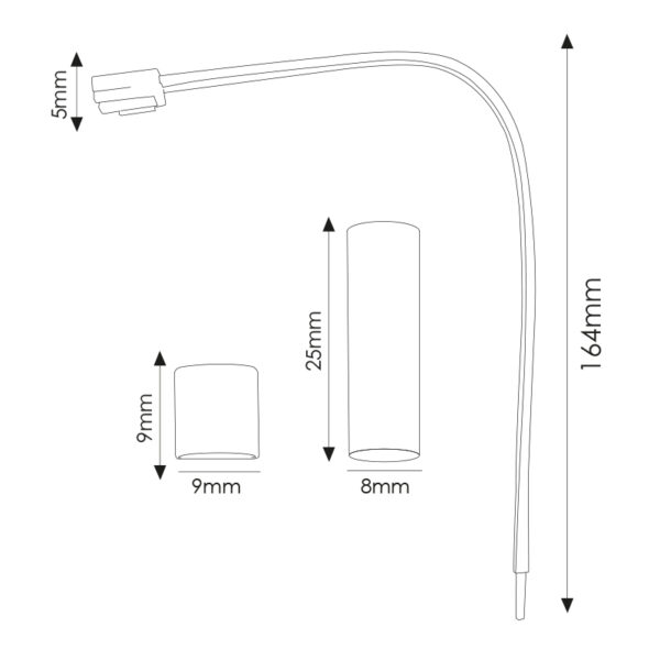 Cabo Adaptador Para fita Led 220Vac Half - Image 2