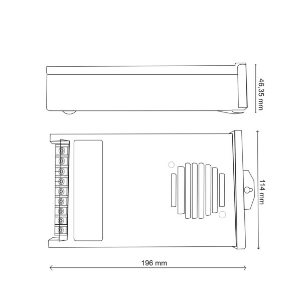 Transformador para fitas LED 600W 12VDC - Image 2