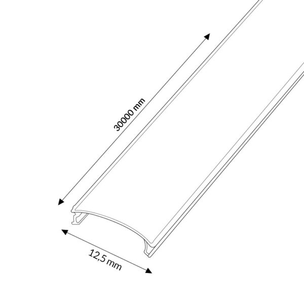 Difusor Opala Microprismático Para Perfil largura 12,5 mm - 30 metros - Image 2