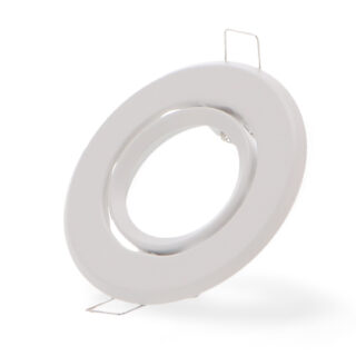 Aro basculante redondo branco Serie Eco para GU10/MR16