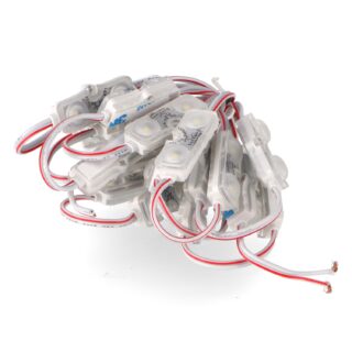 Corrente de 20 Módulos de 2 LED SMD Samsung 12V DC 1W
