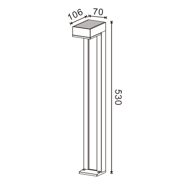 Baliza LED Solar Cubar - Image 2