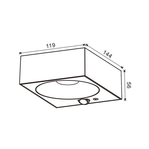 Aplique LED Solar Black Bin - Image 2