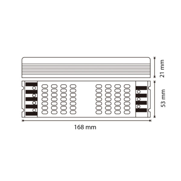 Transformador Slim para fitas LED 100W 24VDC - DSC - Image 3