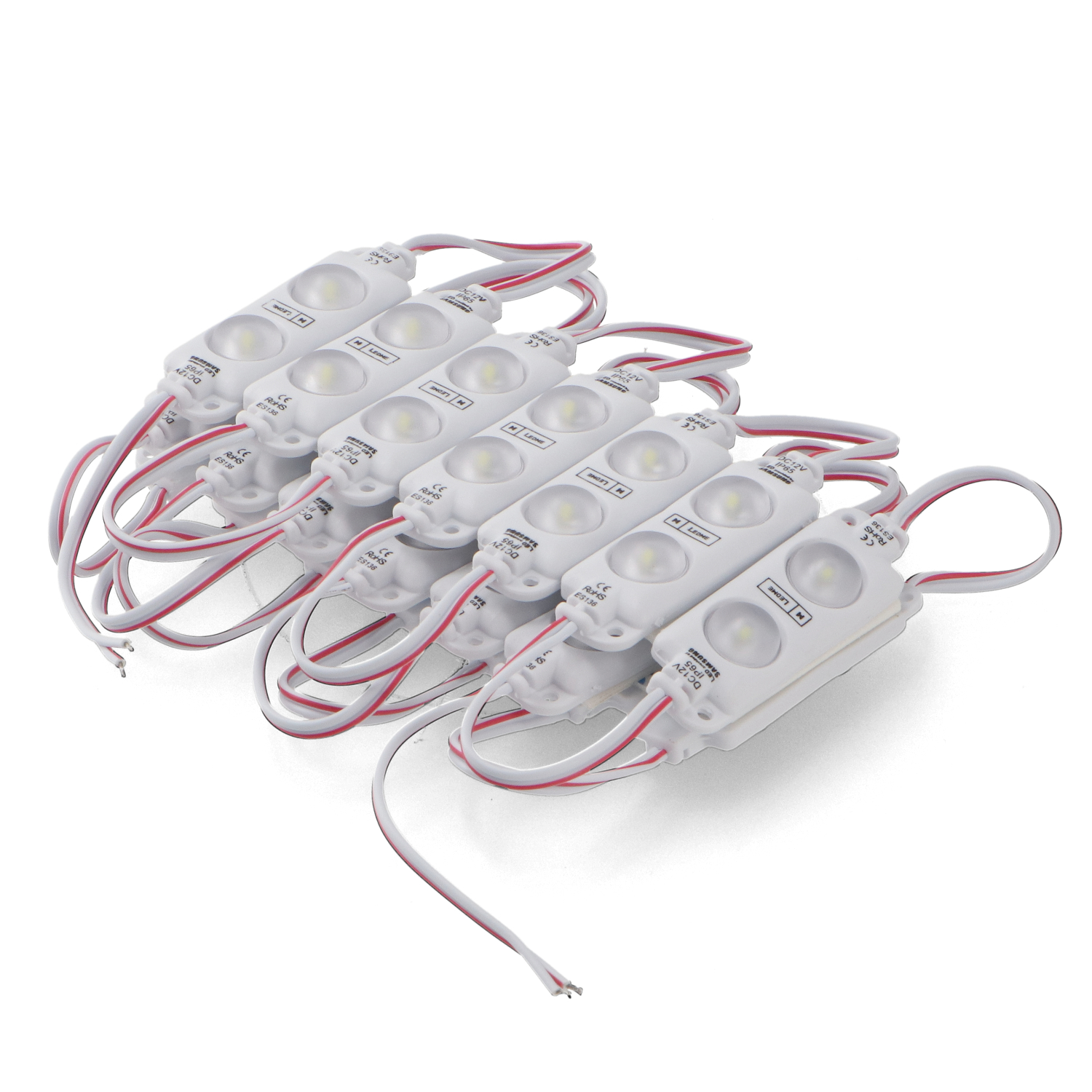 Corrente de 20 Módulos de 2 LED SMD Samsung 12V DC 1W