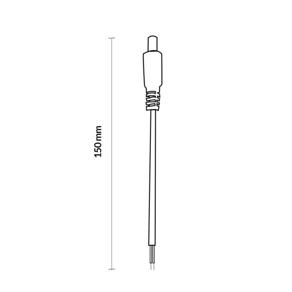 Cabo conector Fita LED macho - Image 2