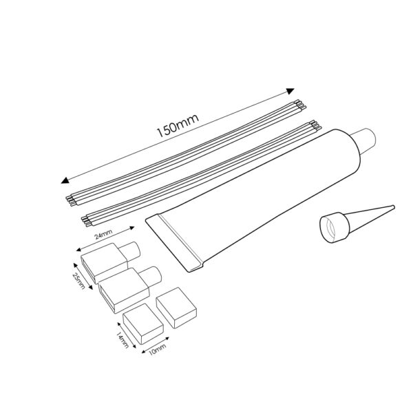 Cabo Adaptador Para fita Led 220Vac Bergamo RGB - Image 2