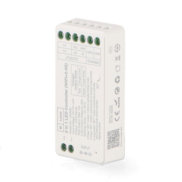 Controlador de dimmer LED monocolor/CCT