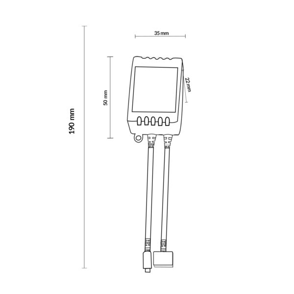 Controlador mini para para fita LED 12V DC FullStack SMD5050 - Image 2