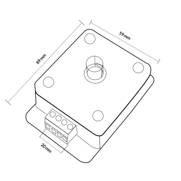 Dimmer Unicolor Para Fitas LED 12/24V - Image 2