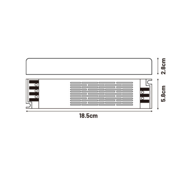 Transformador Slim para fitas LED 200W 24VDC - Image 2