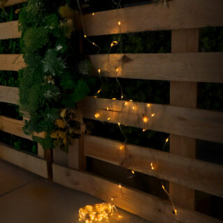 Grinalda LED para exterior com USB 15m 2700K