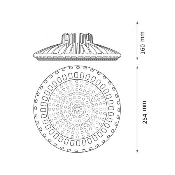 Campânula UFO LED Serie Sky 150W 0-10V - Image 2