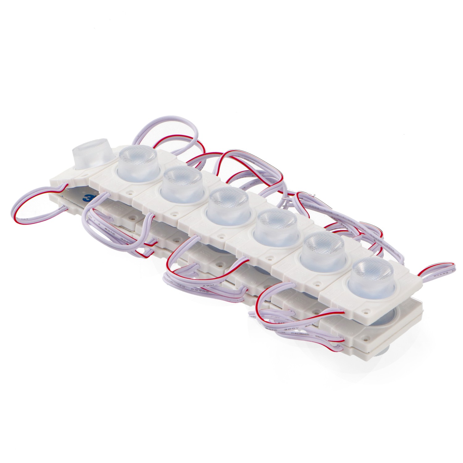Corrente de 20 Módulos de 1 LED SMD Samsung 12V DC 2W