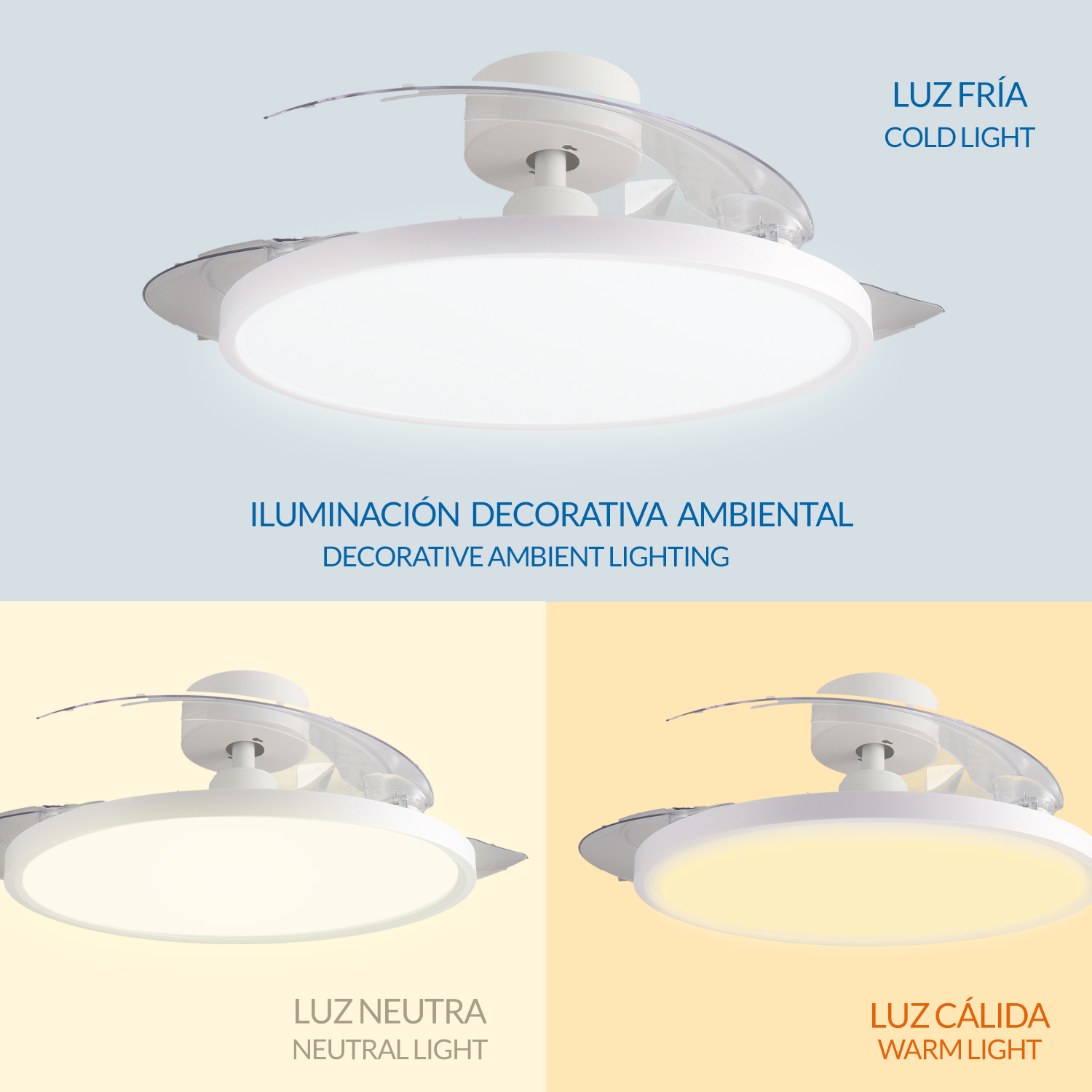 Ventoinha de teto LED Paack ø107 Cm CCT - Image 6