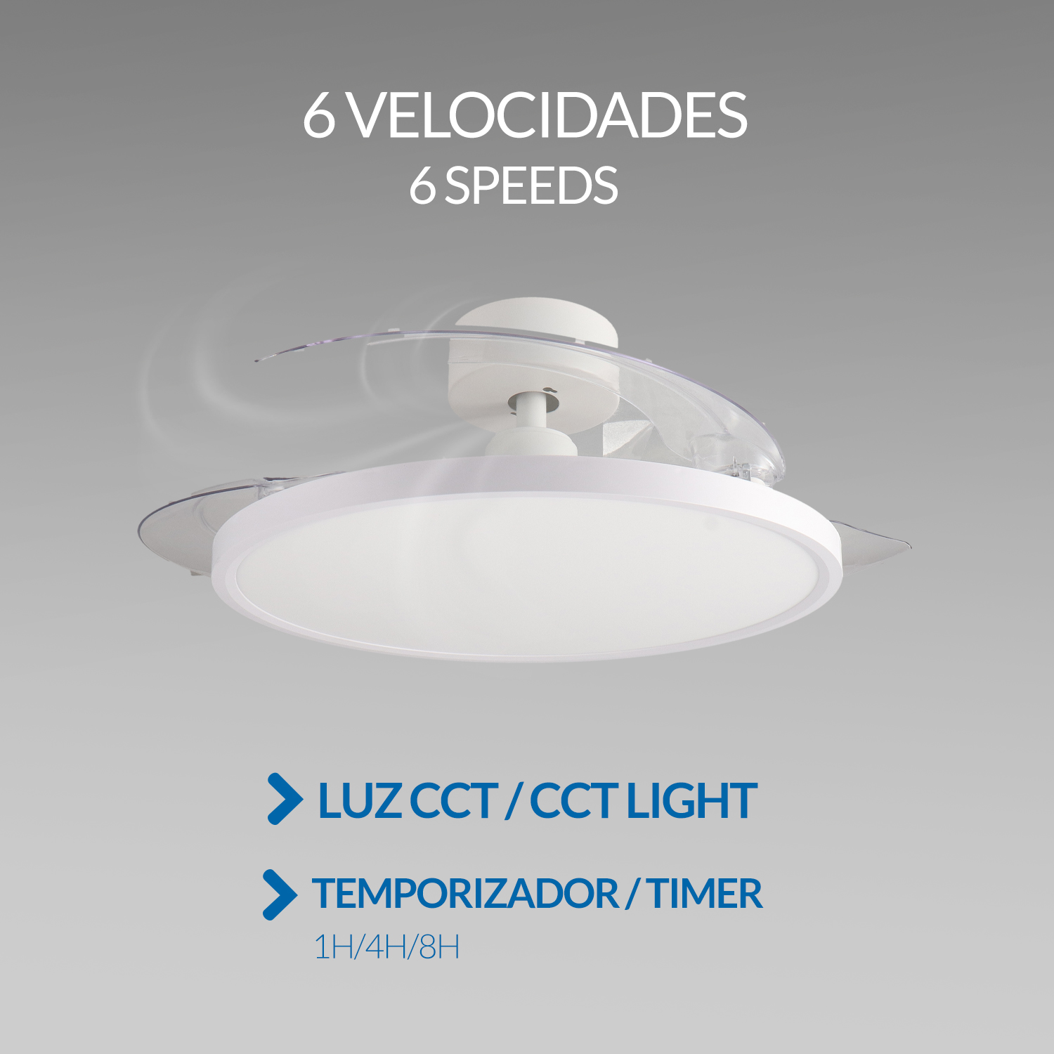 Ventoinha de teto LED Paack ø107 Cm CCT - Image 4