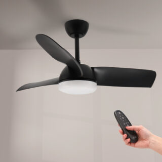Ventoinha de Teto LED Black Face CCT