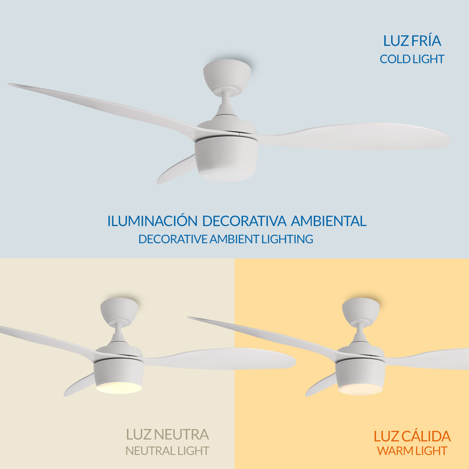 Ventoinha de Teto LED White Lin CCT - Image 5