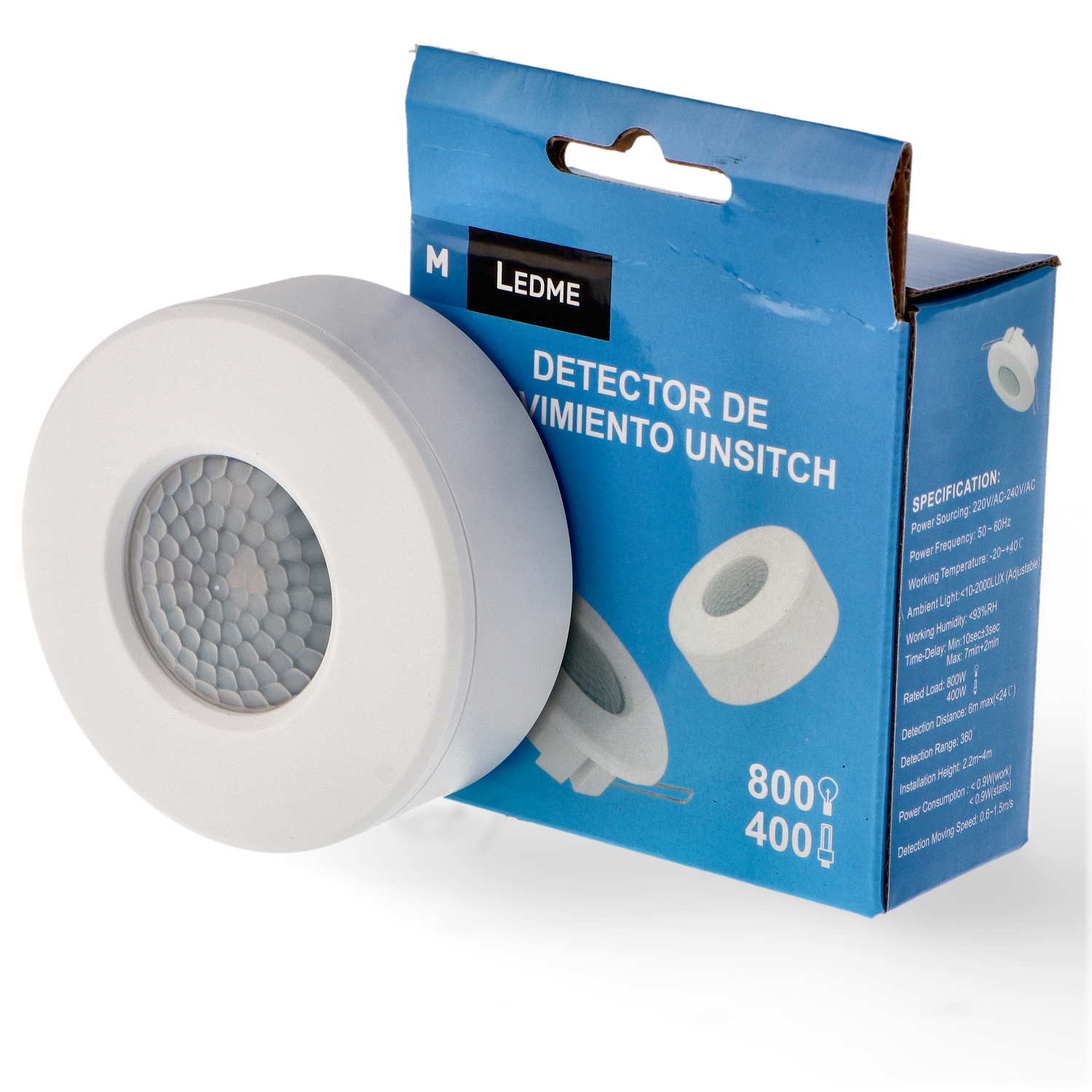 Sensor de movimento PIR Unstich 360º Embutir/Superficie - Image 3