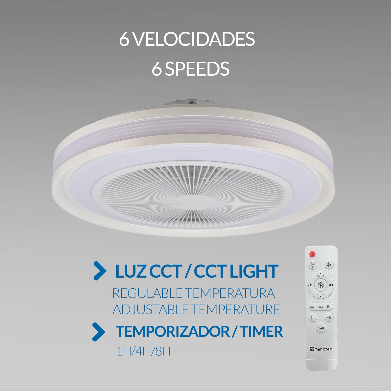 Ventoinha de Teto LED Colours CCT+RGB - Image 4