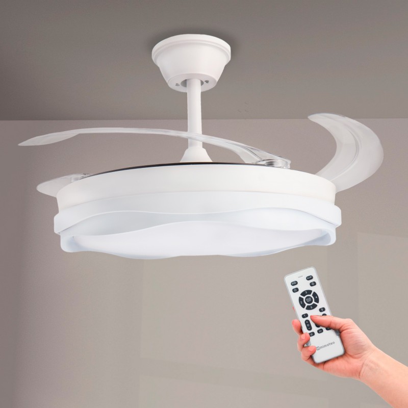 Ventoinha de Teto LED White Plant Ø106 cm CCT