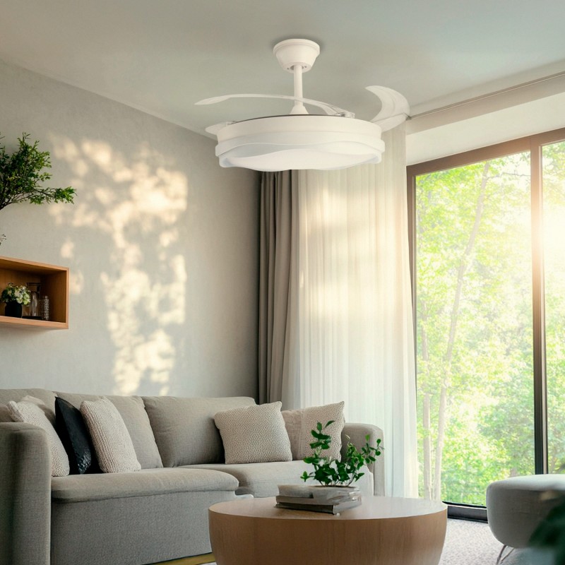 Ventoinha de Teto LED White Plant Ø106 cm CCT - Image 3