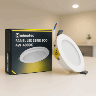 Downlight LED Redondo Serie Eco 4W 3000K