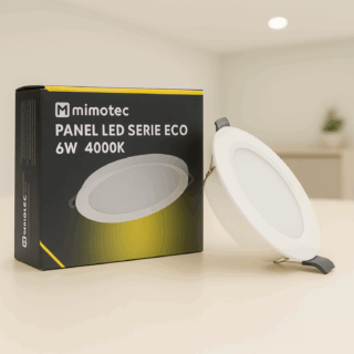 Downlight LED Redondo Serie Eco 6W 3000K