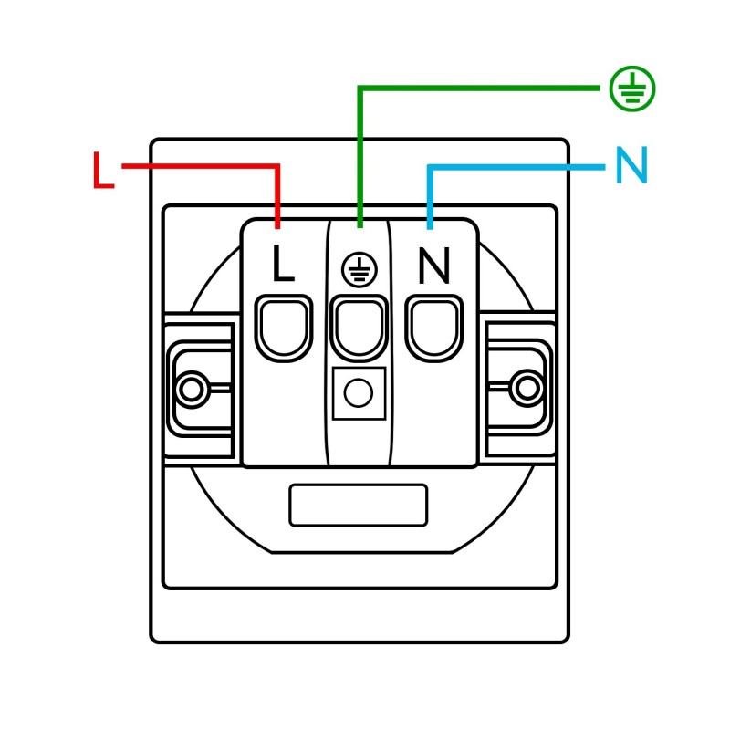 Enchufe Empotrable Tipo F Schuko con USB+CC - CC Preto - Image 2