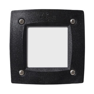 Aplique de encastrar LETI 1xGX53 IP66 C.11,5xL.8xAlt.11,5cm resina preto