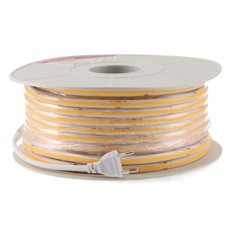 Fita LED 220V Cobpoint 14W/m IP67 - 50 Metros 3000K
