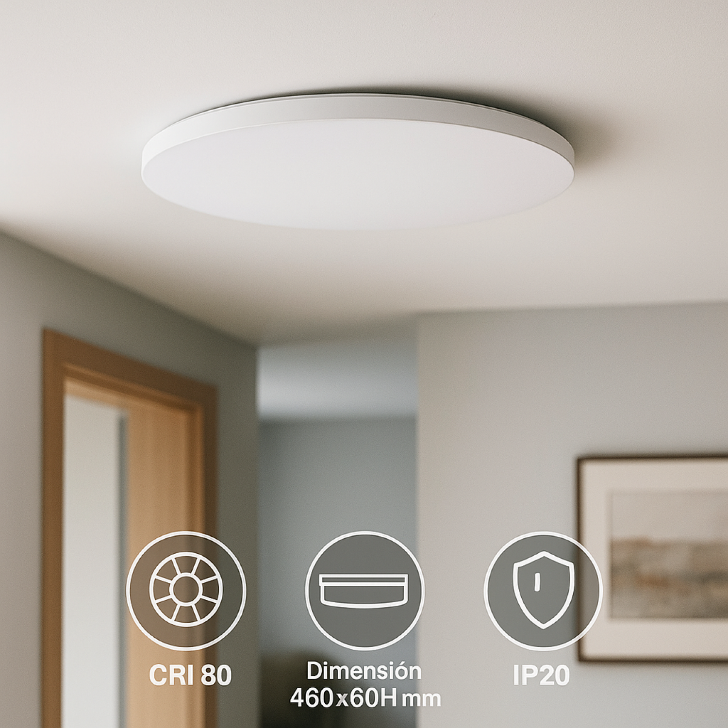 Plafon LED Redondo Boni 24W 6500K - Image 4