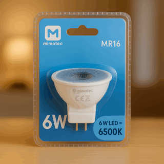 Lâmpada LED MR16 6W 38º 3000K