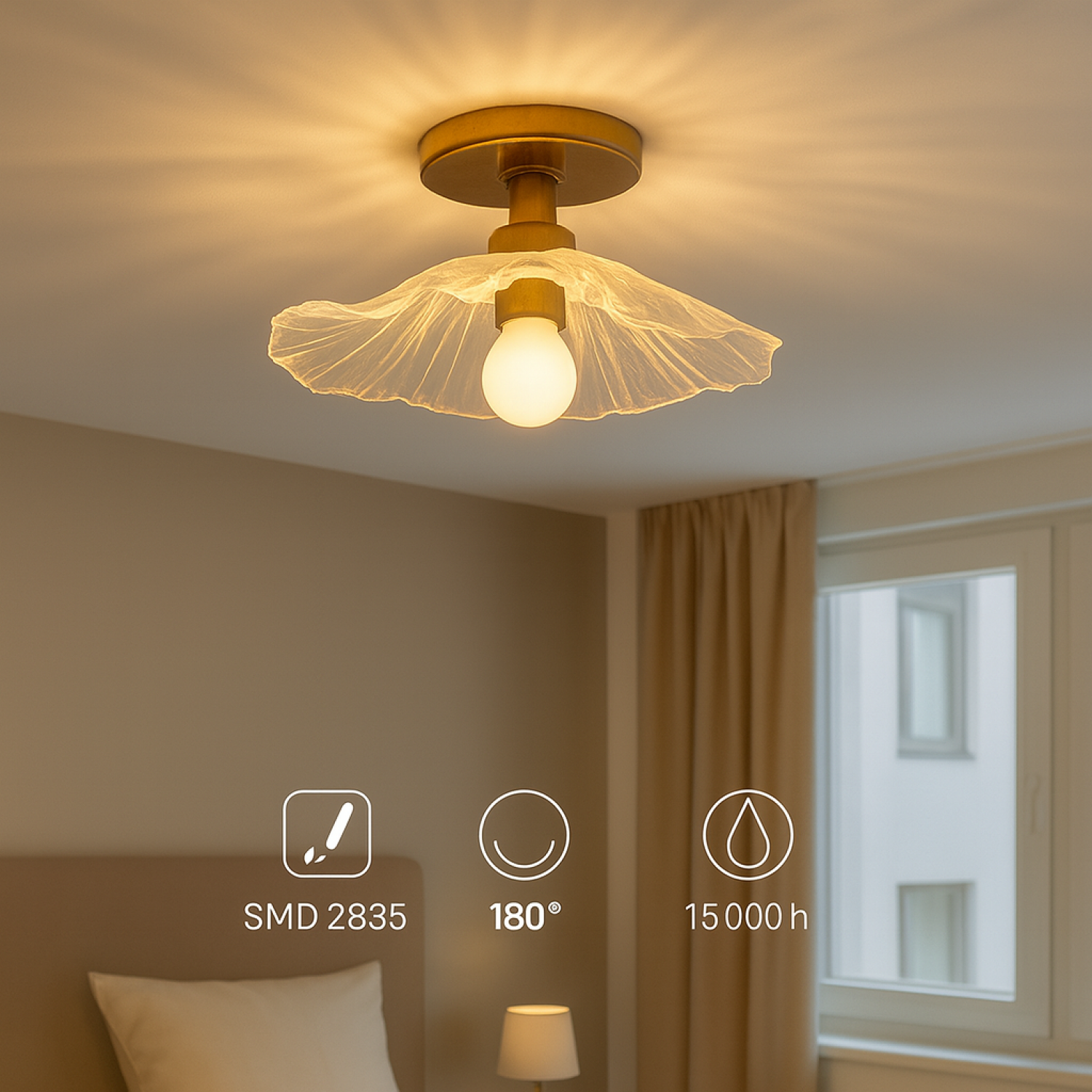 Lâmpada LED E27 A55 6W 3000K - Image 3