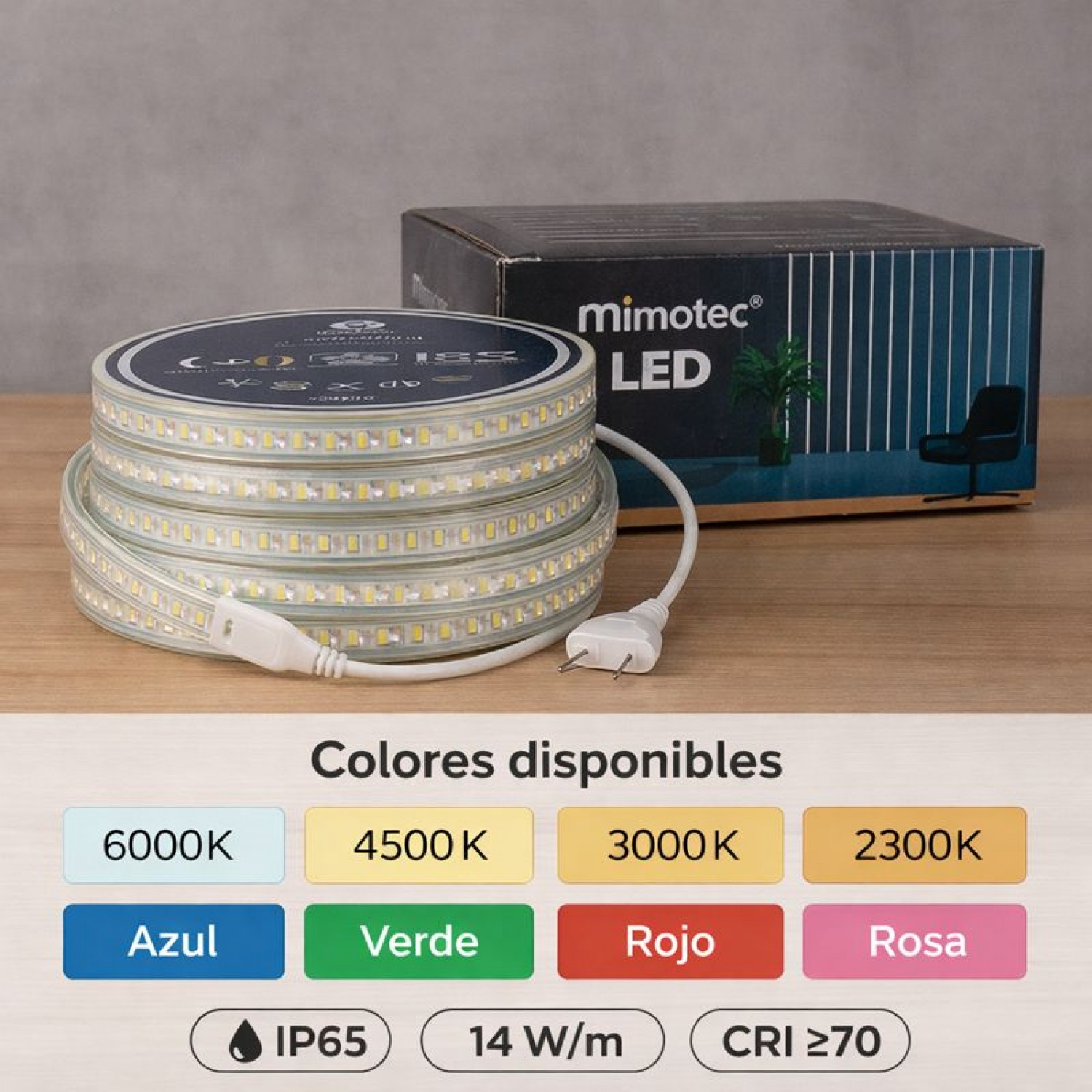 Fita LED 220V SMD Max 14W/m - 50 metros 4500K - Image 4