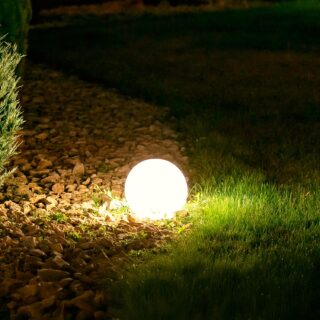 Bola solar LED Sara para exterior 25Ø cm 3000K
